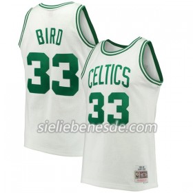 Herren NBA Boston Celtics Trikot Larry Bird 3 Hardwood Classics Weiß Swingman